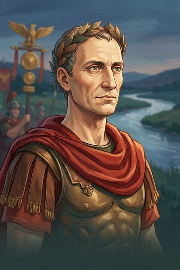 Portrait of Julius Caesar.