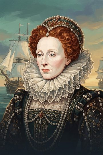 Portrait of Elizabeth I.
